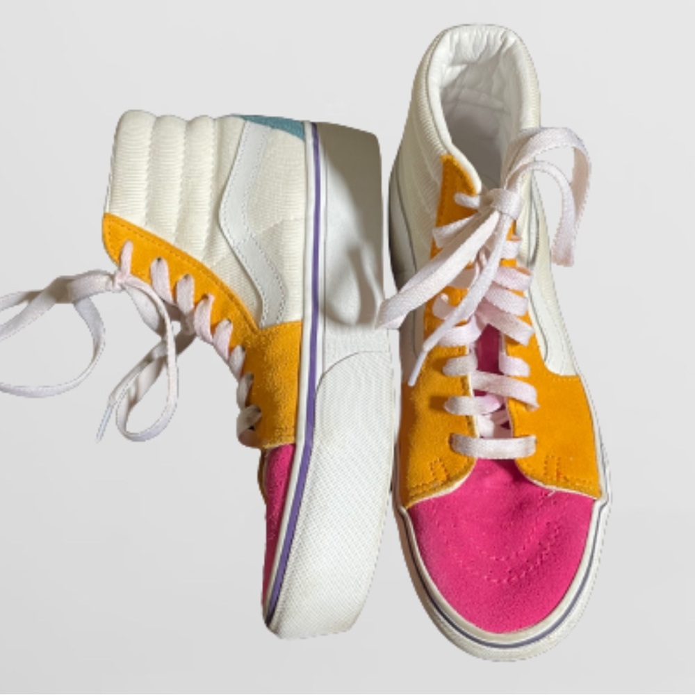Multicolored Vans Shoes - Corduroy/Suede Detailing